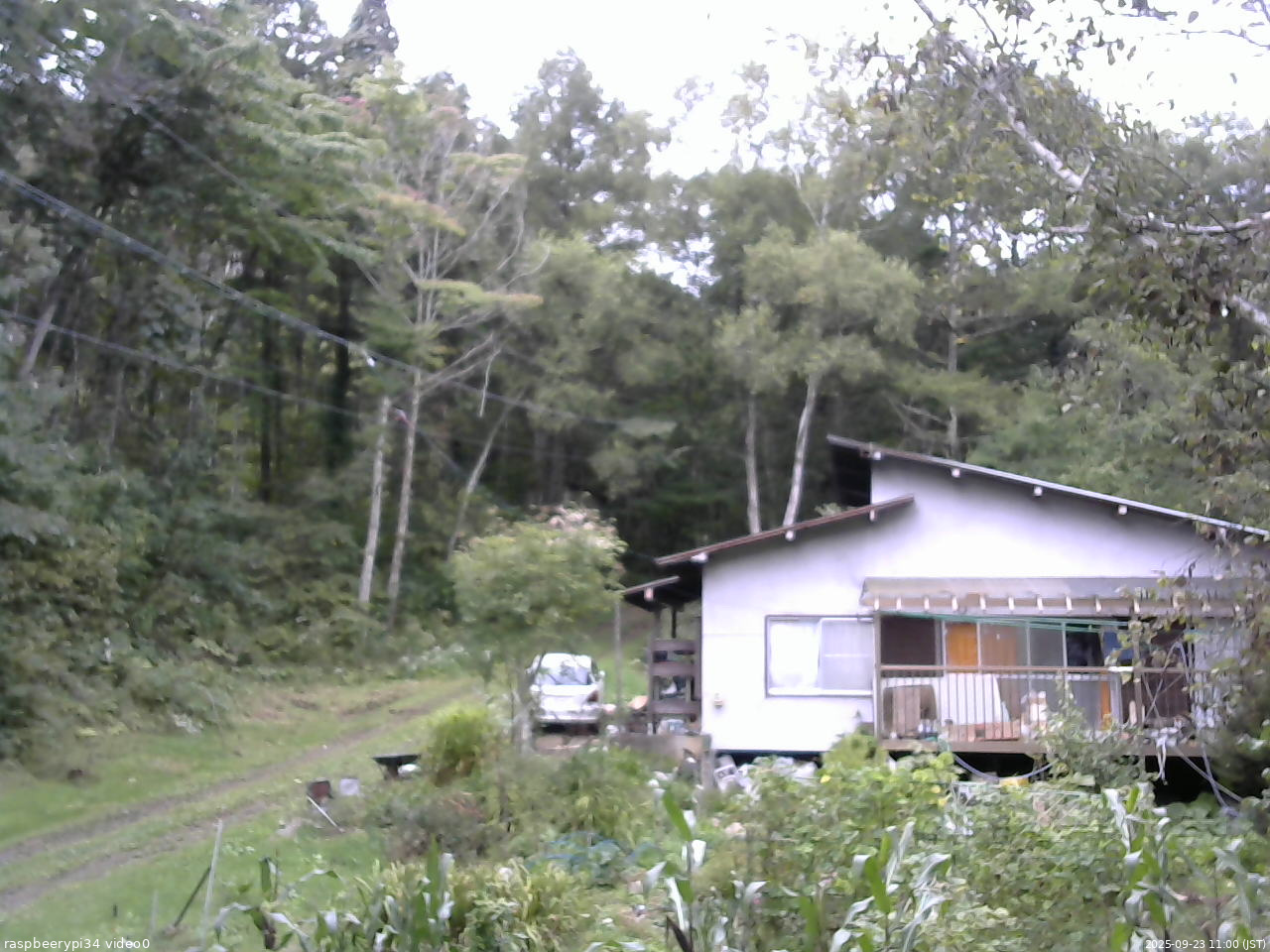 長野県菅平高原 ゆたか山荘 西側(坂上) 2025/09/23 11:00