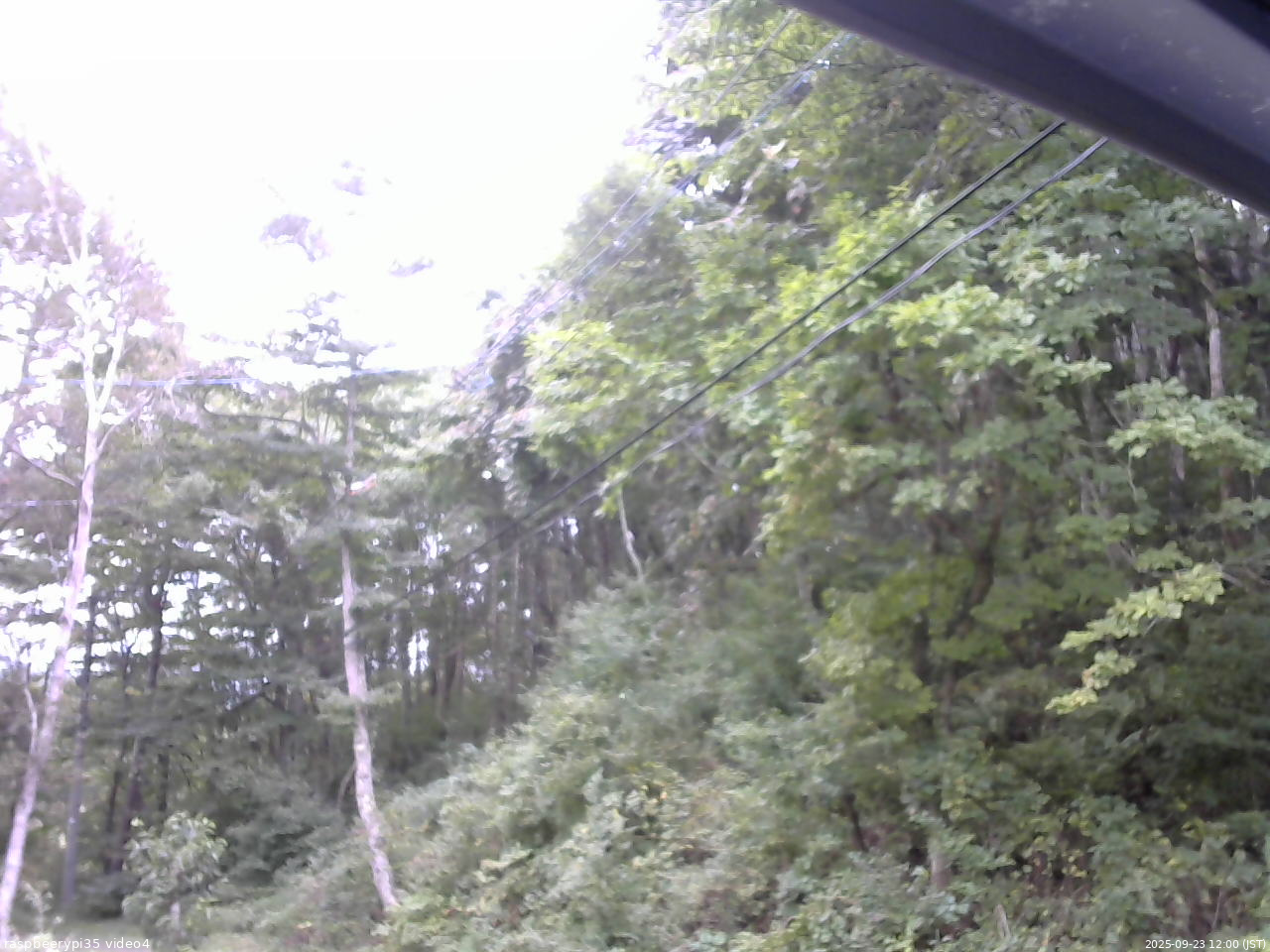 長野県菅平高原 ゆたか山荘 東側上空 2025/09/23 12:00