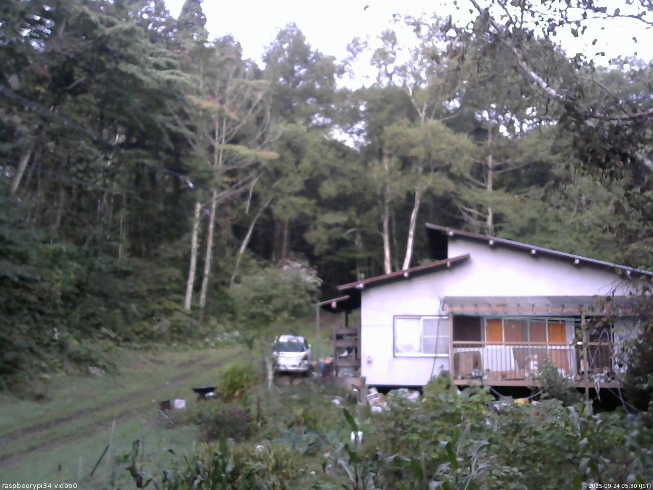 長野県菅平高原 ゆたか山荘 西側(坂上) 2025/09/24 05:30