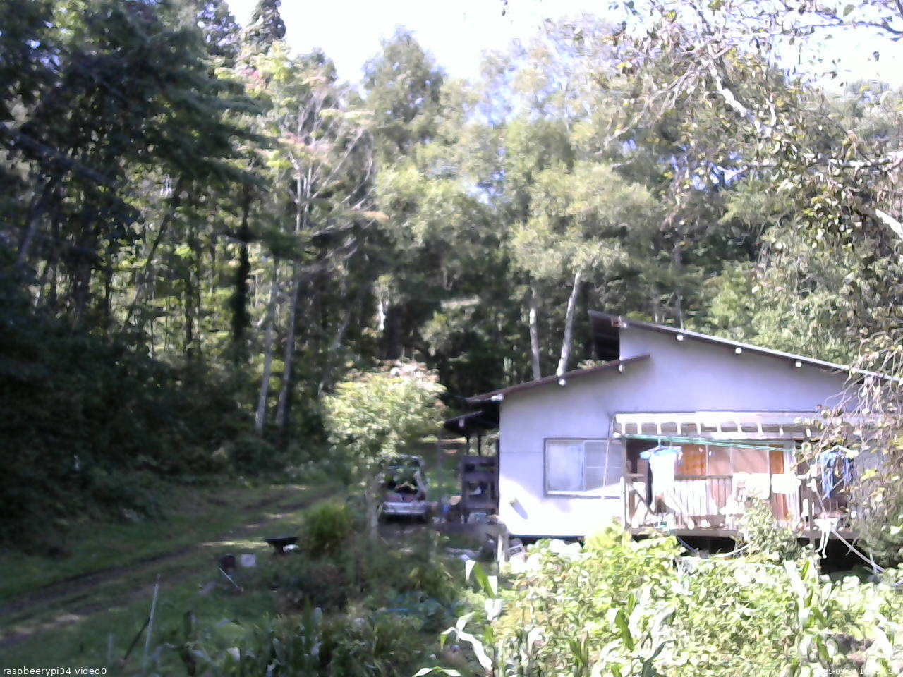 長野県菅平高原 ゆたか山荘 西側(坂上) 2025/09/24 10:45