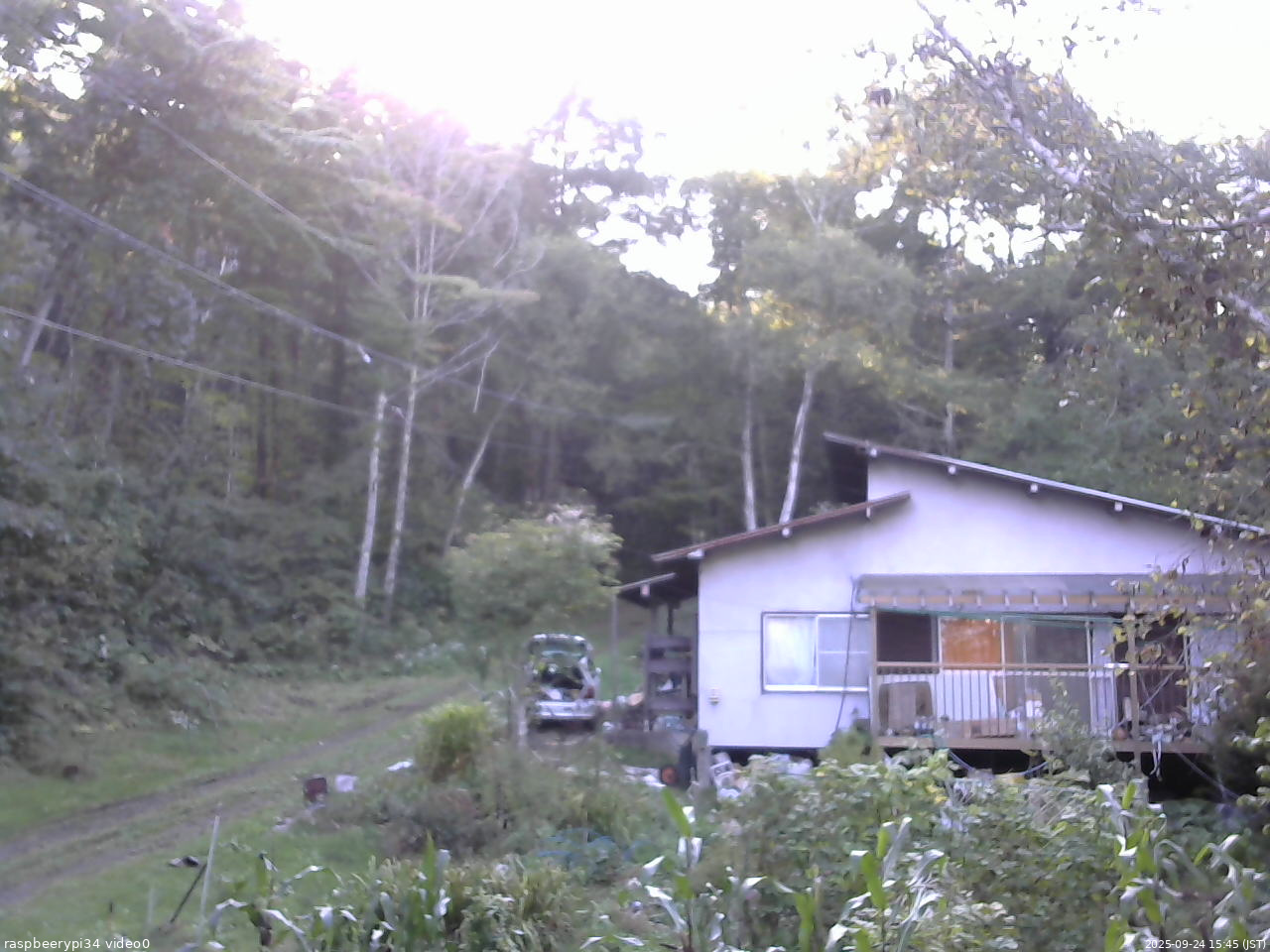 長野県菅平高原 ゆたか山荘 西側(坂上) 2025/09/24 15:45