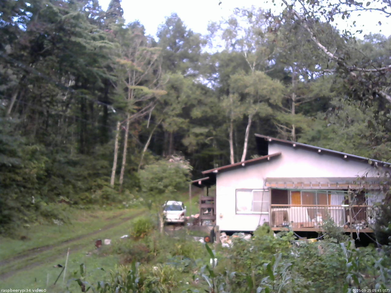長野県菅平高原 ゆたか山荘 西側(坂上) 2025/09/25 05:45