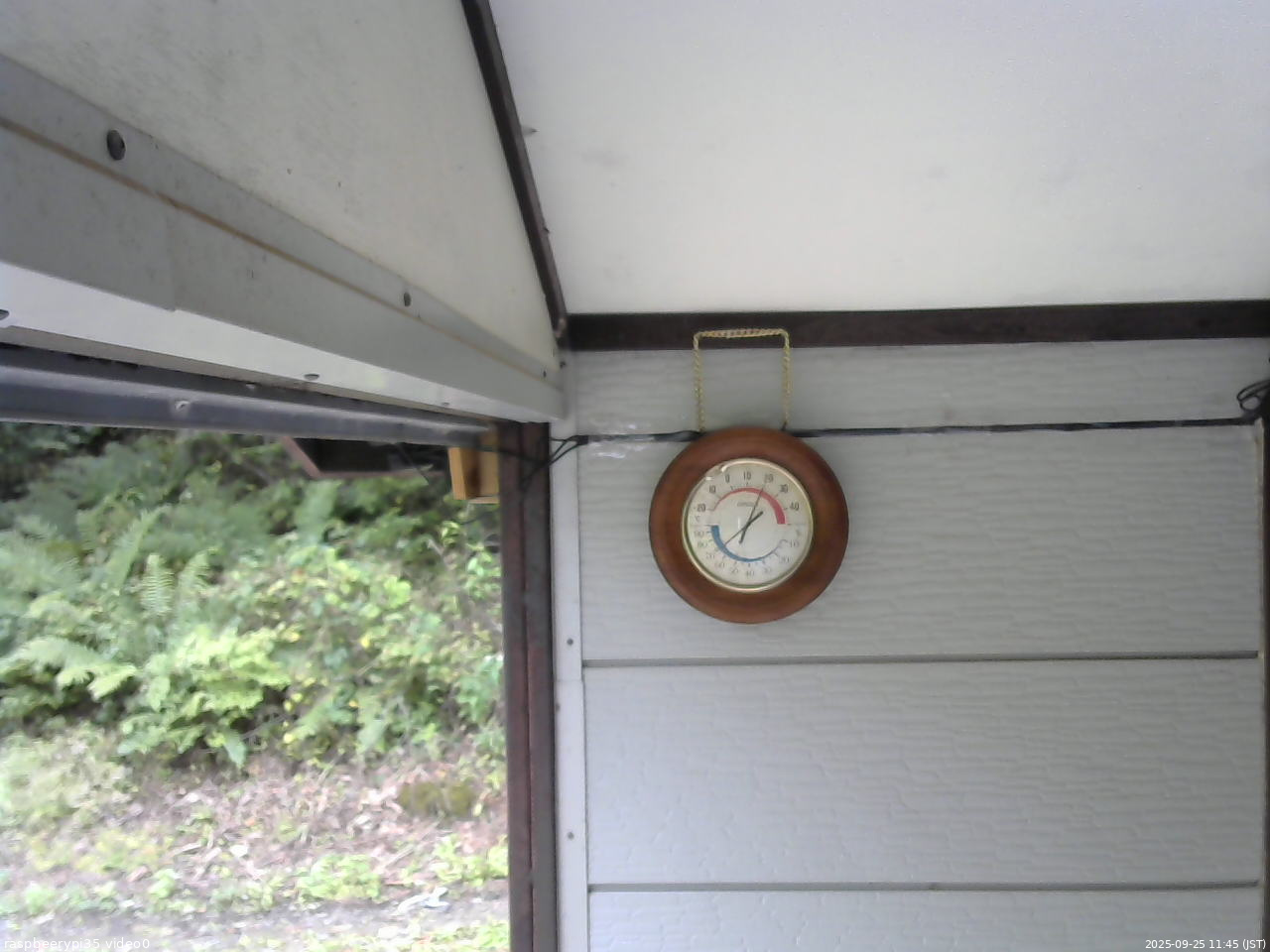 長野県菅平高原 ゆたか山荘 温度計 2025/09/25 11:45