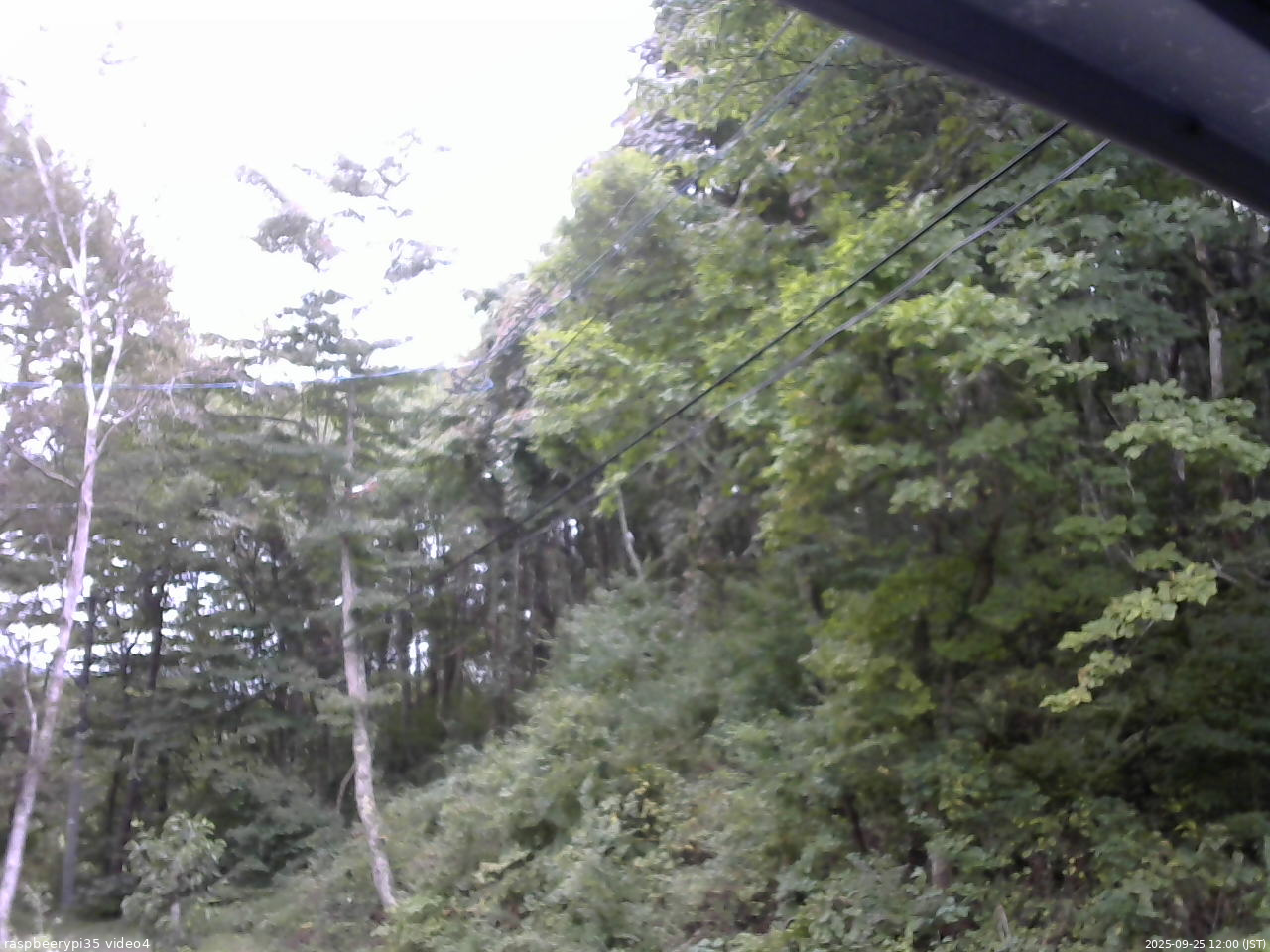 長野県菅平高原 ゆたか山荘 東側上空 2025/09/25 12:00