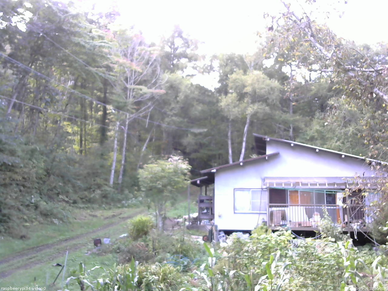 長野県菅平高原 ゆたか山荘 西側(坂上) 2025/09/26 12:30