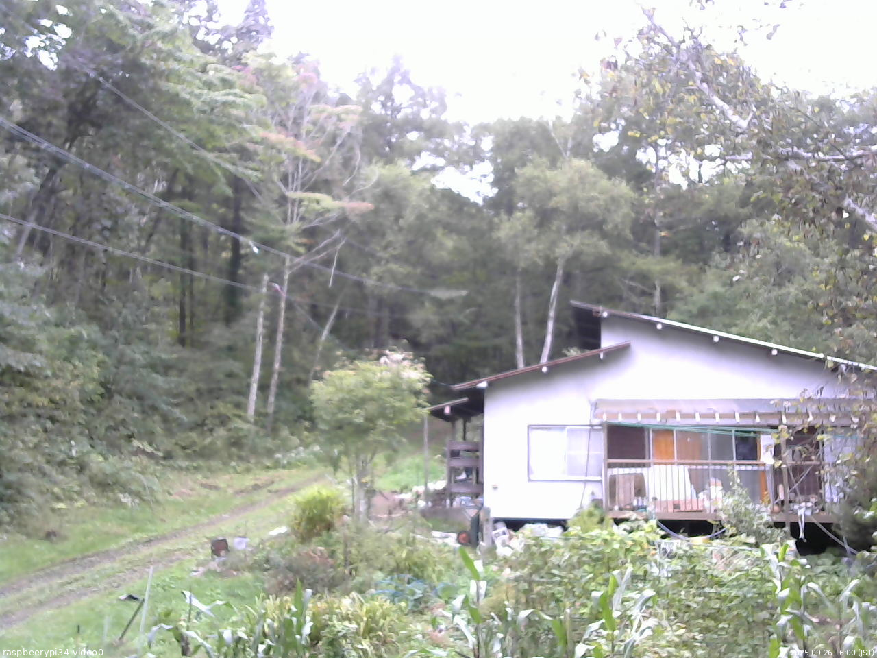 長野県菅平高原 ゆたか山荘 西側(坂上) 2025/09/26 16:00