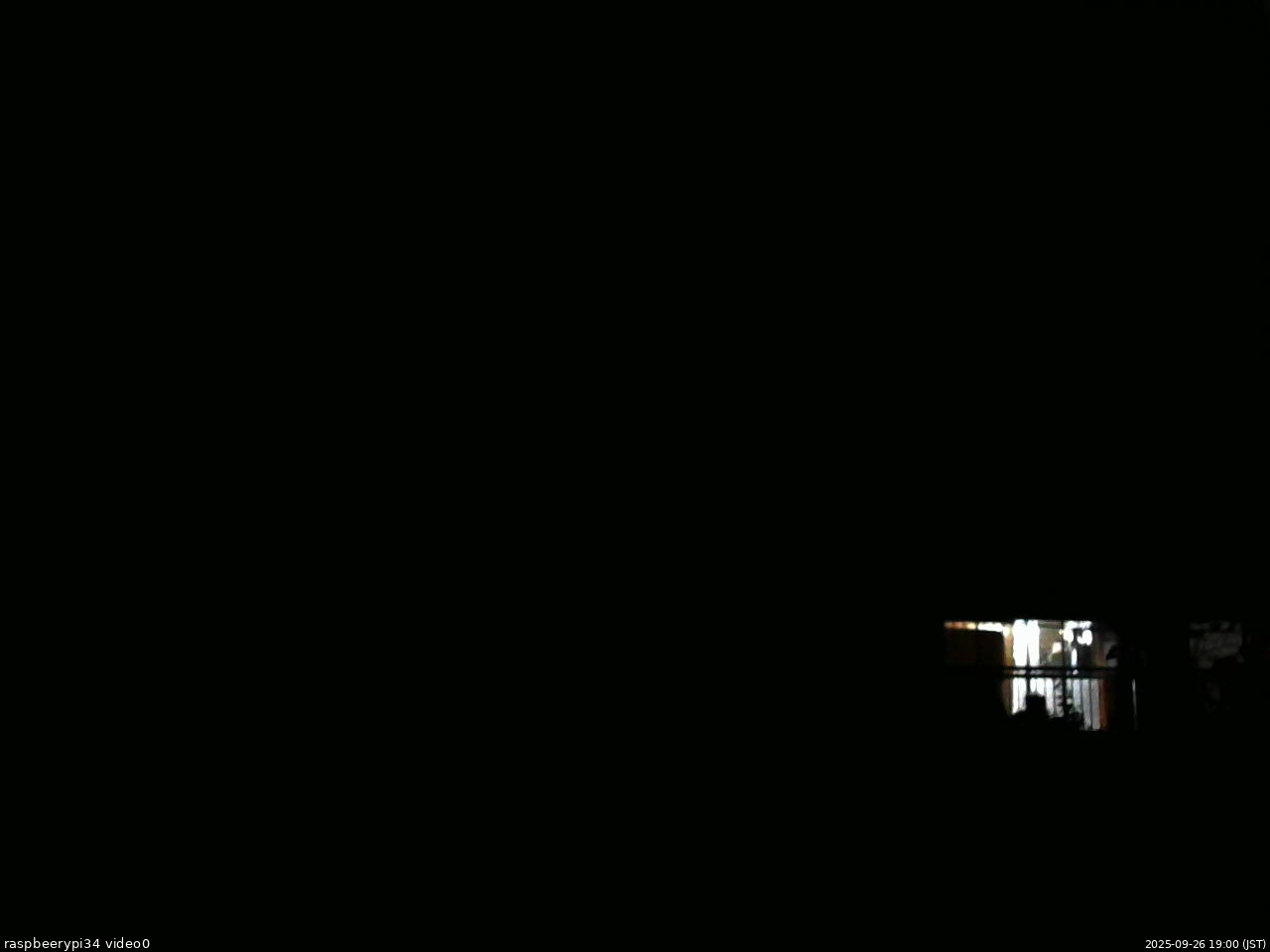 長野県菅平高原 ゆたか山荘 西側(坂上) 2025/09/26 19:00
