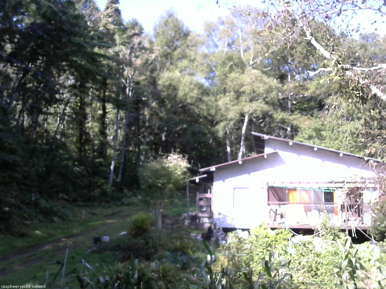 長野県菅平高原 ゆたか山荘 西側(坂上) 2025/09/27 09:00