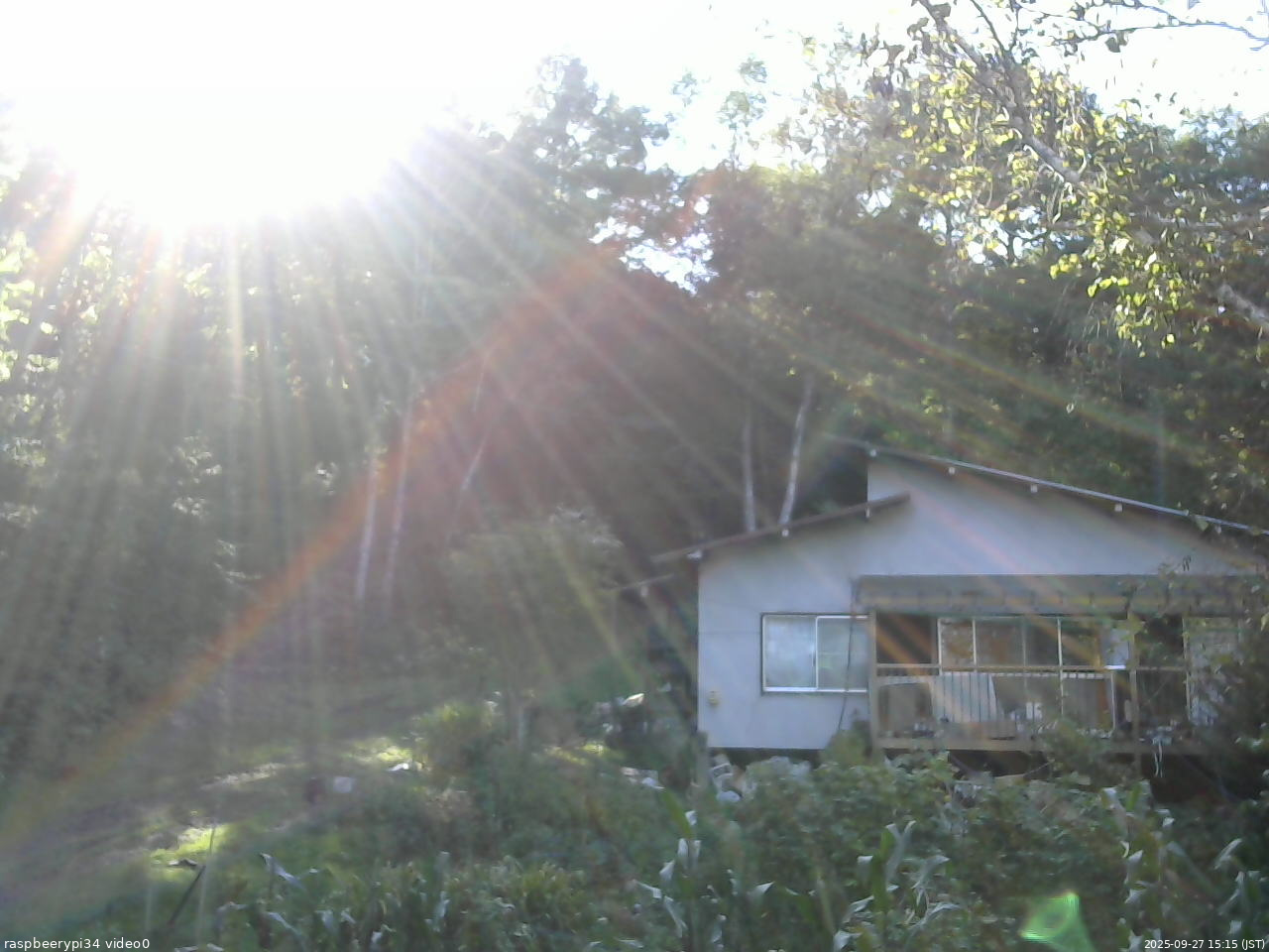 長野県菅平高原 ゆたか山荘 西側(坂上) 2025/09/27 15:15