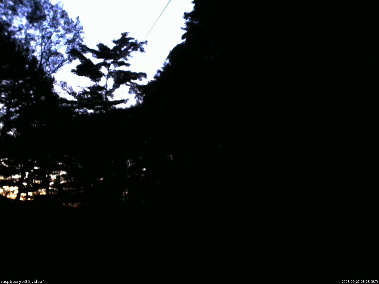 長野県菅平高原 ゆたか山荘 東側上空 2025/09/27 05:15