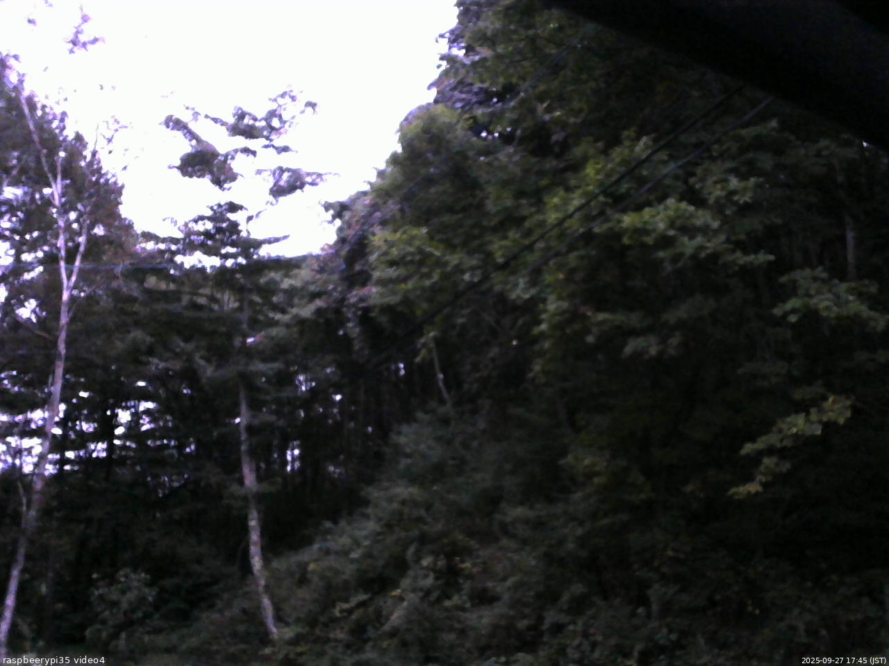 長野県菅平高原 ゆたか山荘 東側上空 2025/09/27 17:45