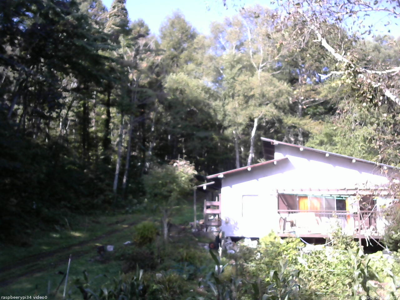 長野県菅平高原 ゆたか山荘 西側(坂上) 2025/09/28 08:45