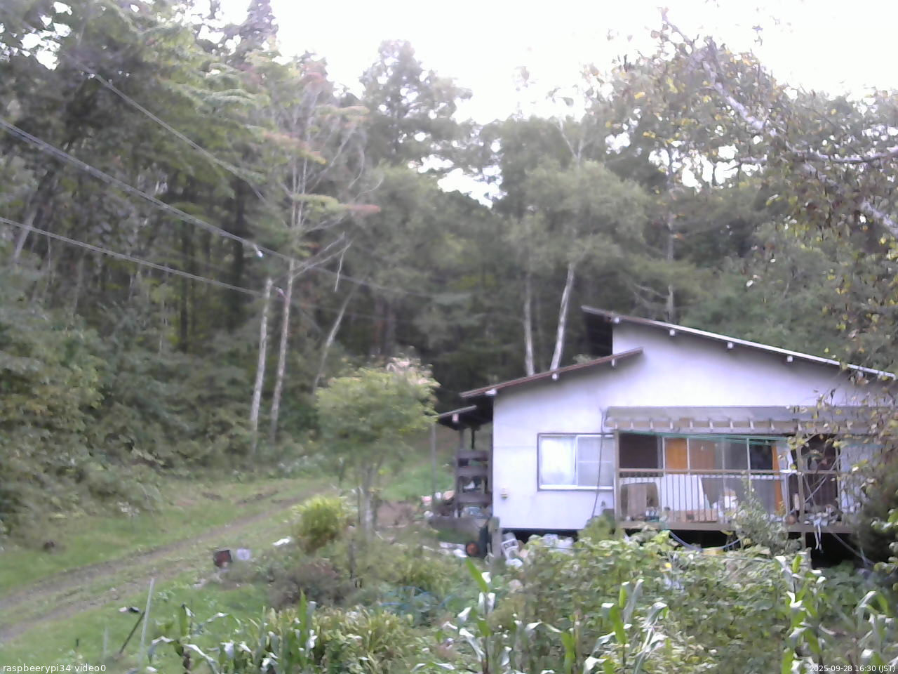 長野県菅平高原 ゆたか山荘 西側(坂上) 2025/09/28 16:30