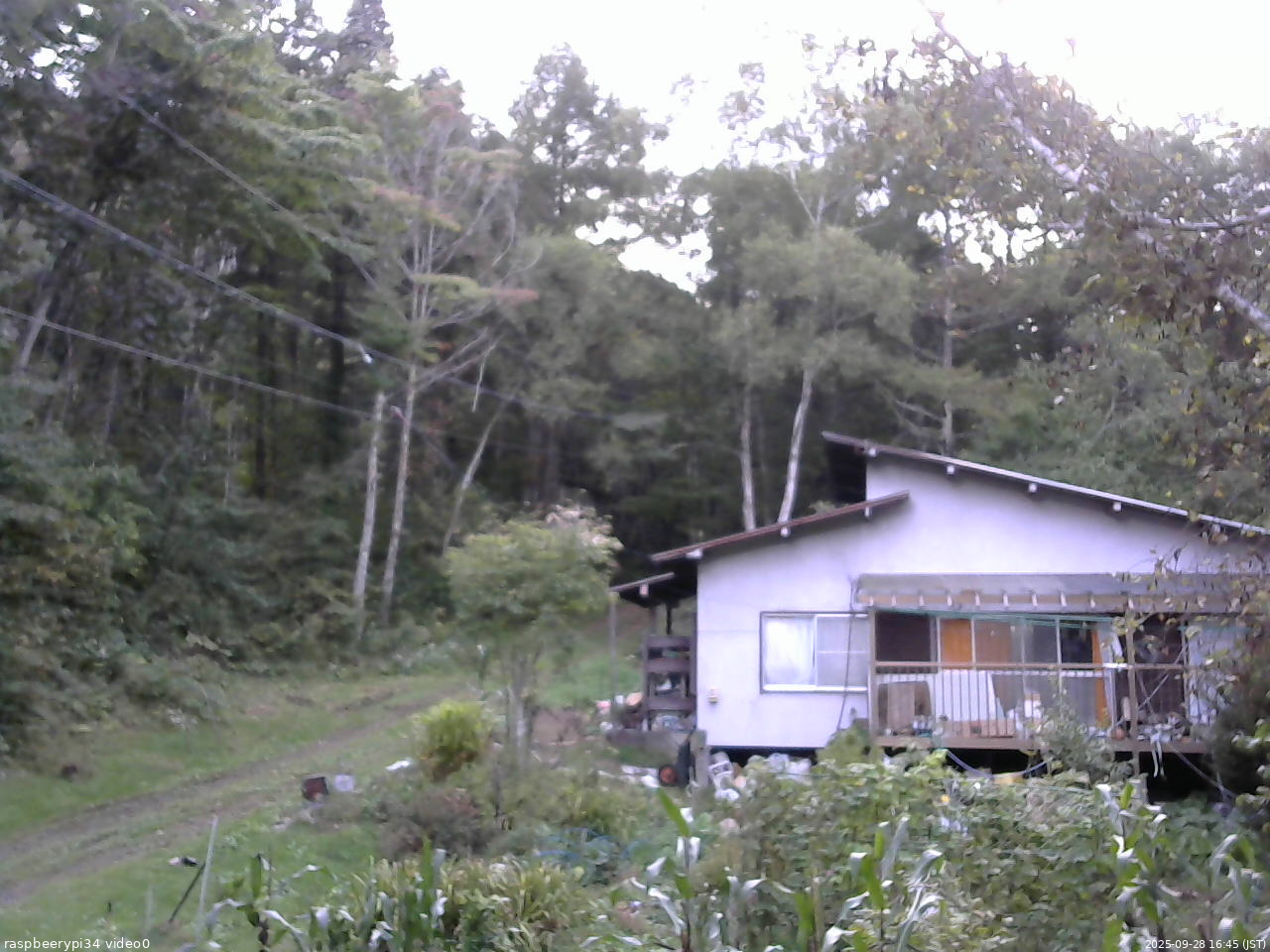 長野県菅平高原 ゆたか山荘 西側(坂上) 2025/09/28 16:45
