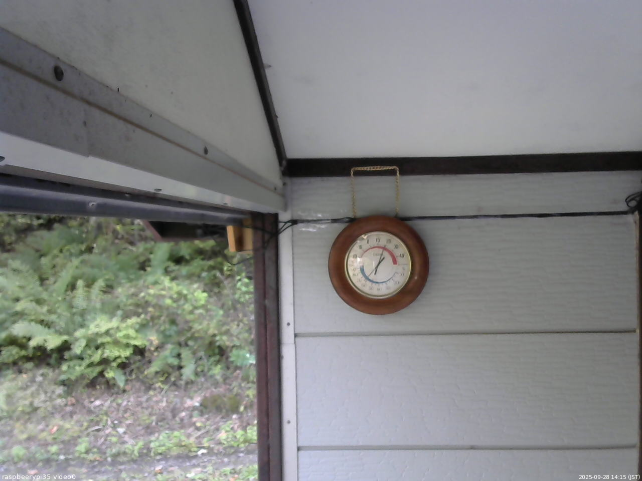 長野県菅平高原 ゆたか山荘 温度計 2025/09/28 14:15