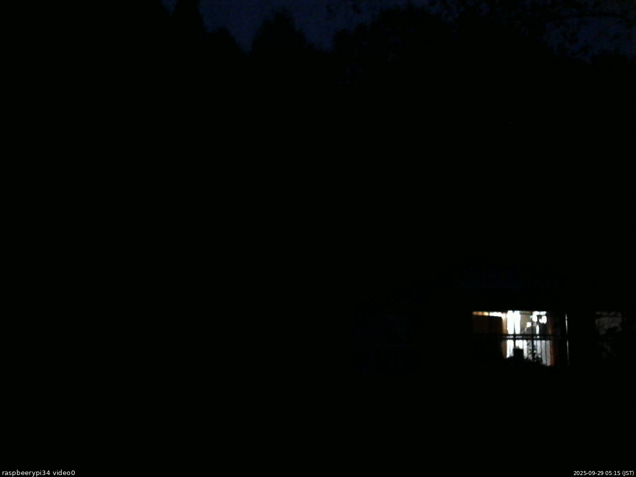 長野県菅平高原 ゆたか山荘 西側(坂上) 2025/09/29 05:15