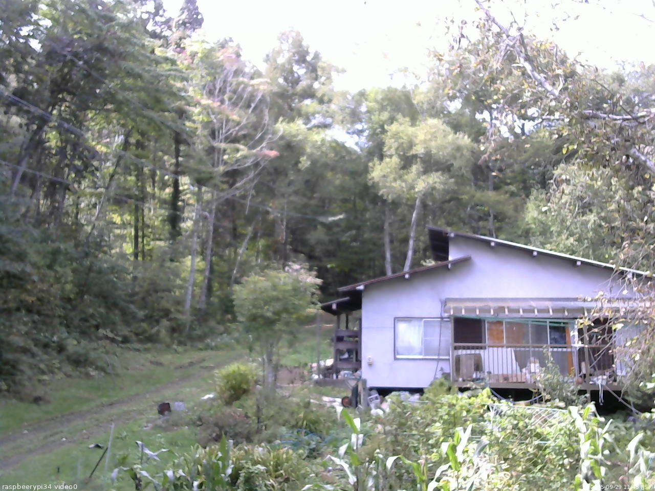 長野県菅平高原 ゆたか山荘 西側(坂上) 2025/09/29 11:45