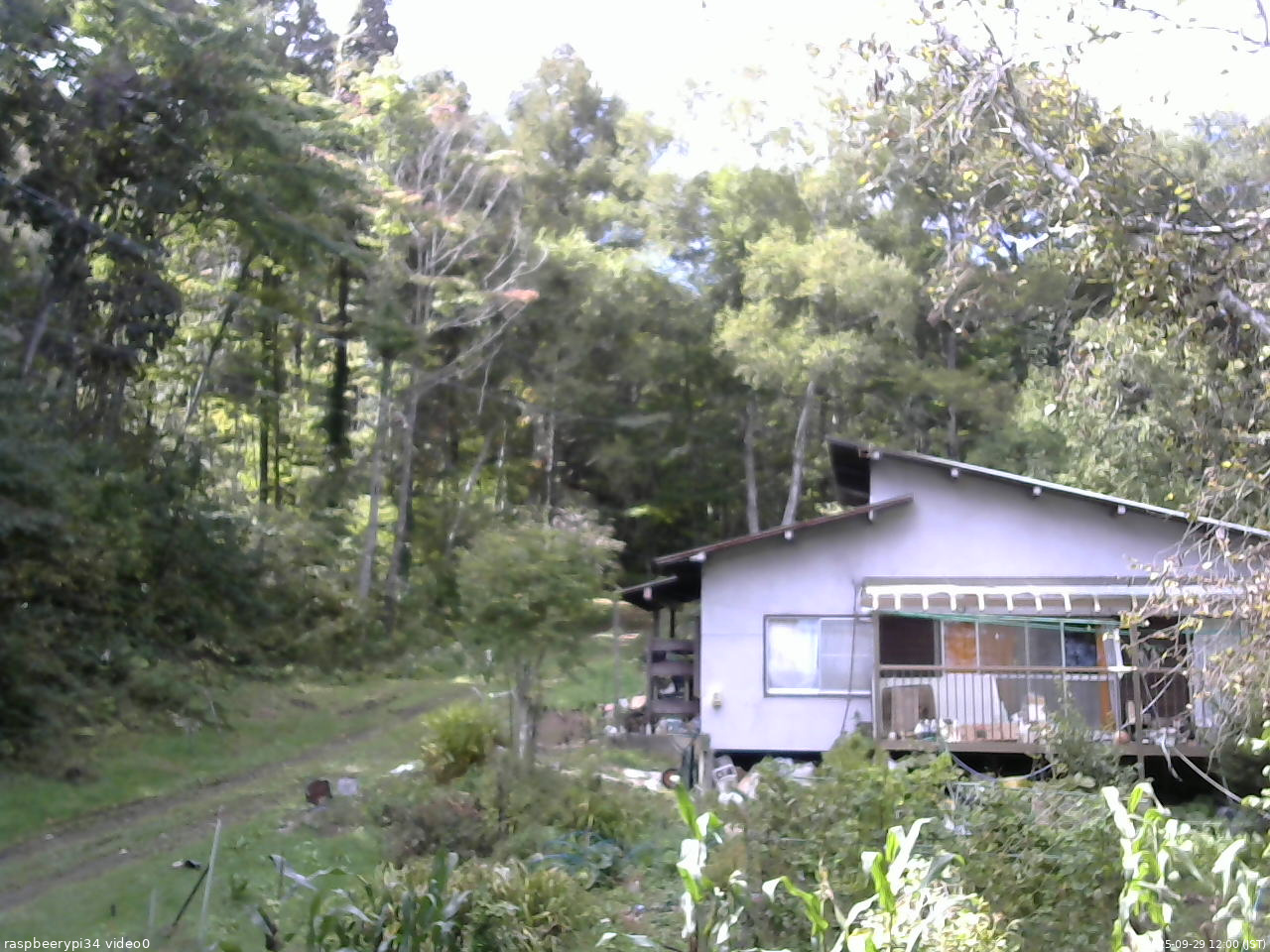 長野県菅平高原 ゆたか山荘 西側(坂上) 2025/09/29 12:00