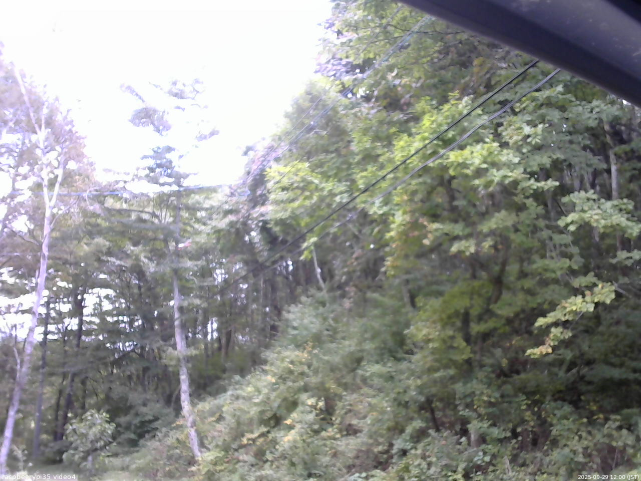 長野県菅平高原 ゆたか山荘 東側上空 2025/09/29 12:00
