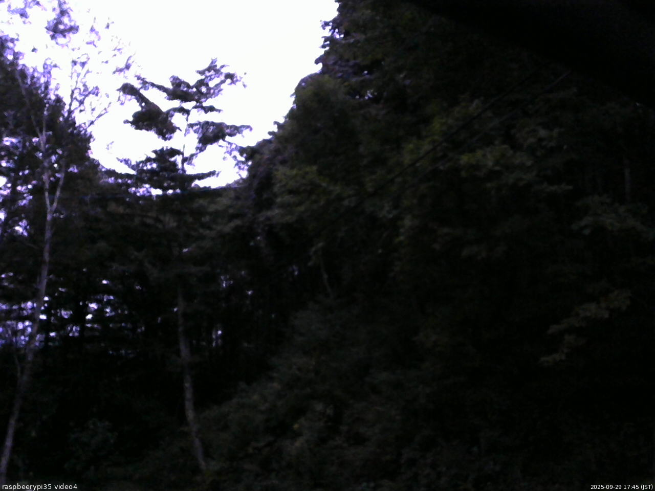長野県菅平高原 ゆたか山荘 東側上空 2025/09/29 17:45