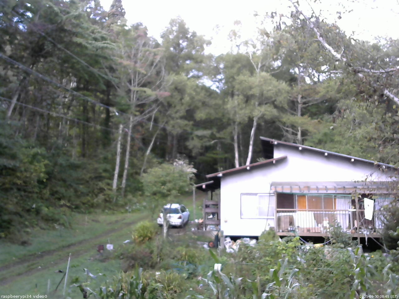 長野県菅平高原 ゆたか山荘 西側(坂上) 2025/09/30 08:45