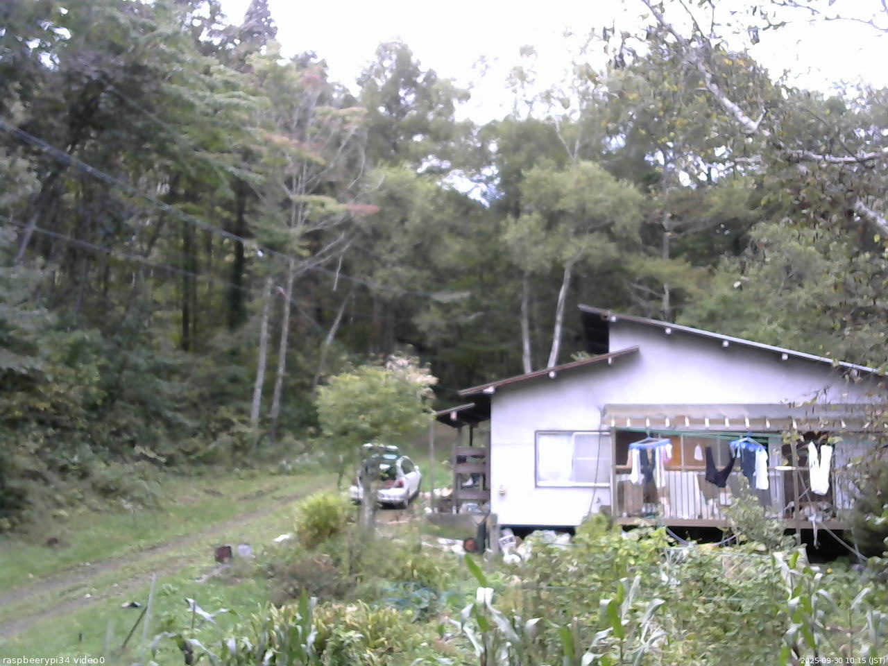 長野県菅平高原 ゆたか山荘 西側(坂上) 2025/09/30 10:15