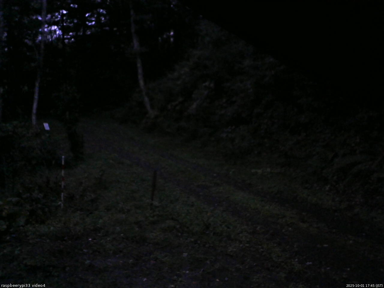長野県菅平高原 ゆたか山荘 東側(坂下) 2025/10/01 17:45