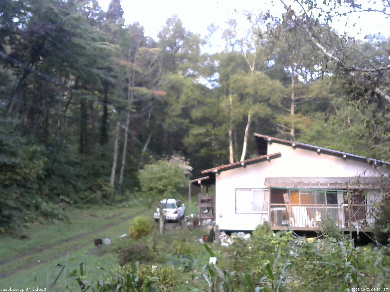 長野県菅平高原 ゆたか山荘 西側(坂上) 2025/10/01 06:30