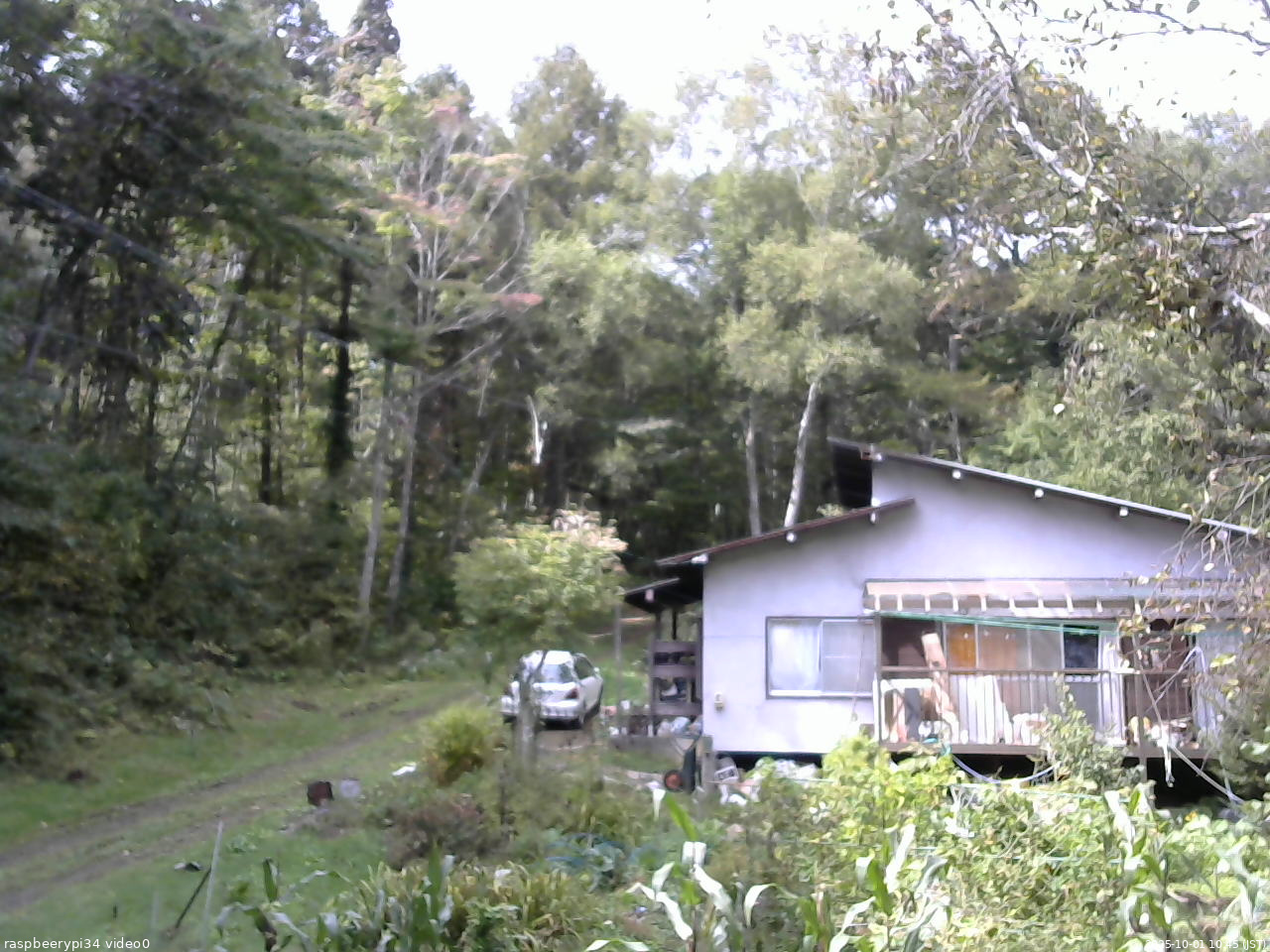 長野県菅平高原 ゆたか山荘 西側(坂上) 2025/10/01 10:45