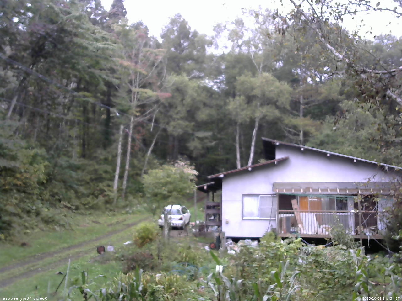 長野県菅平高原 ゆたか山荘 西側(坂上) 2025/10/01 14:45