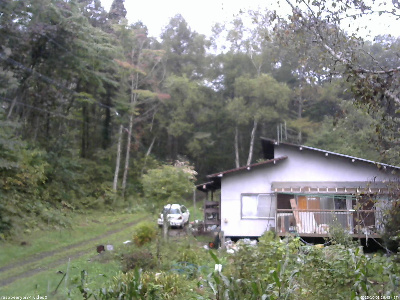 長野県菅平高原 ゆたか山荘 西側(坂上) 2025/10/01 16:45