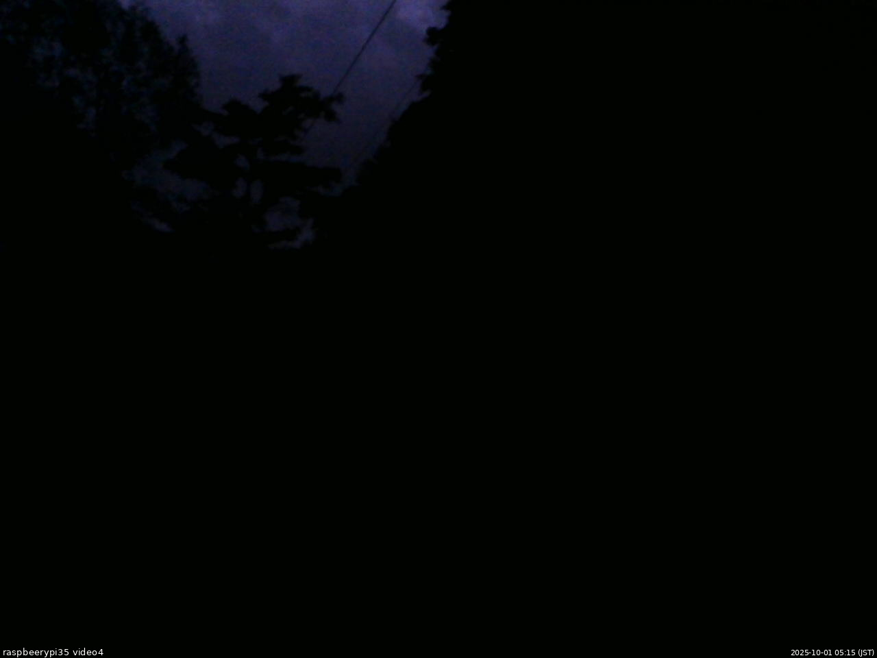 長野県菅平高原 ゆたか山荘 東側上空 2025/10/01 05:15