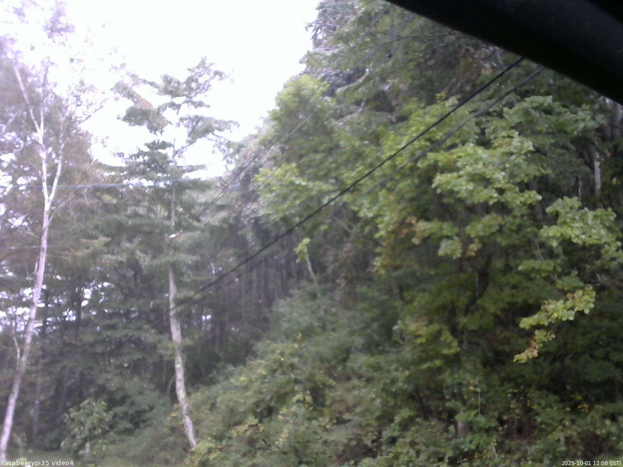長野県菅平高原 ゆたか山荘 東側上空 2025/10/01 12:00