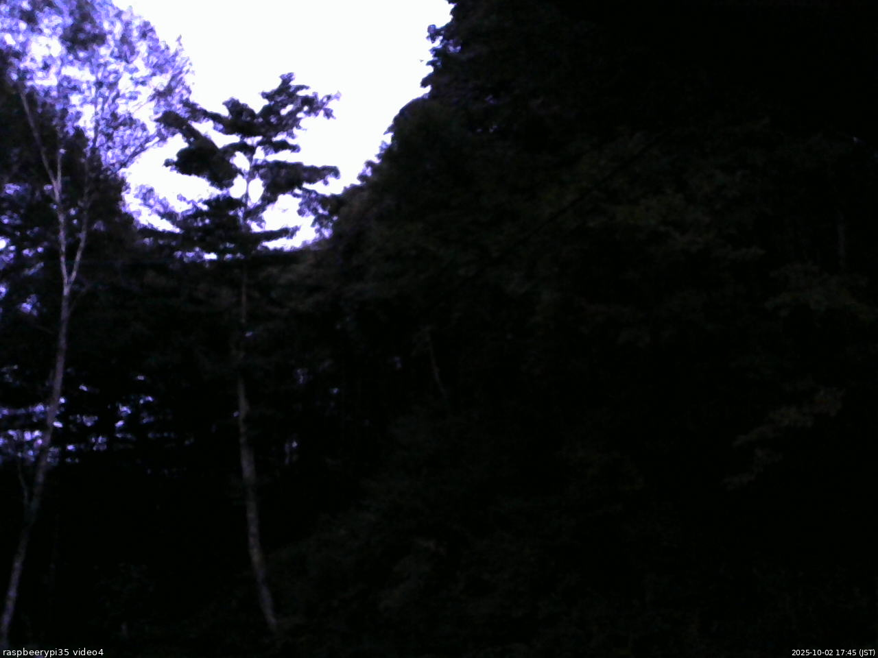 長野県菅平高原 ゆたか山荘 東側上空 2025/10/02 17:45