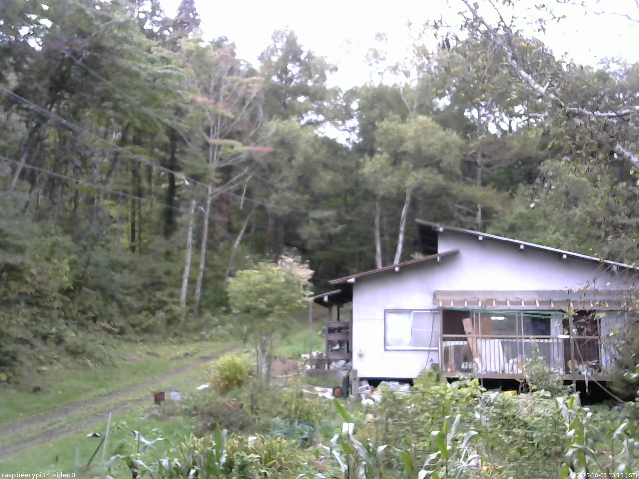 長野県菅平高原 ゆたか山荘 西側(坂上) 2025/10/03 13:15