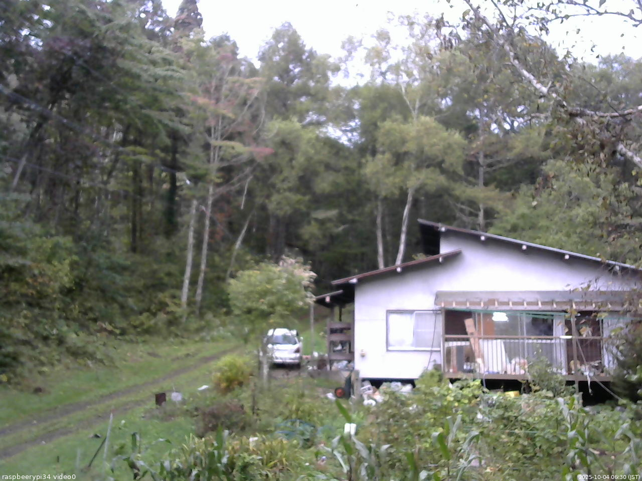 長野県菅平高原 ゆたか山荘 西側(坂上) 2025/10/04 06:30