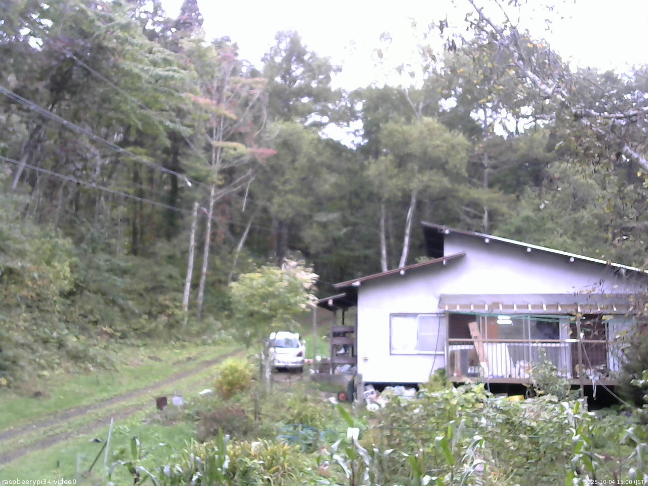 長野県菅平高原 ゆたか山荘 西側(坂上) 2025/10/04 15:00