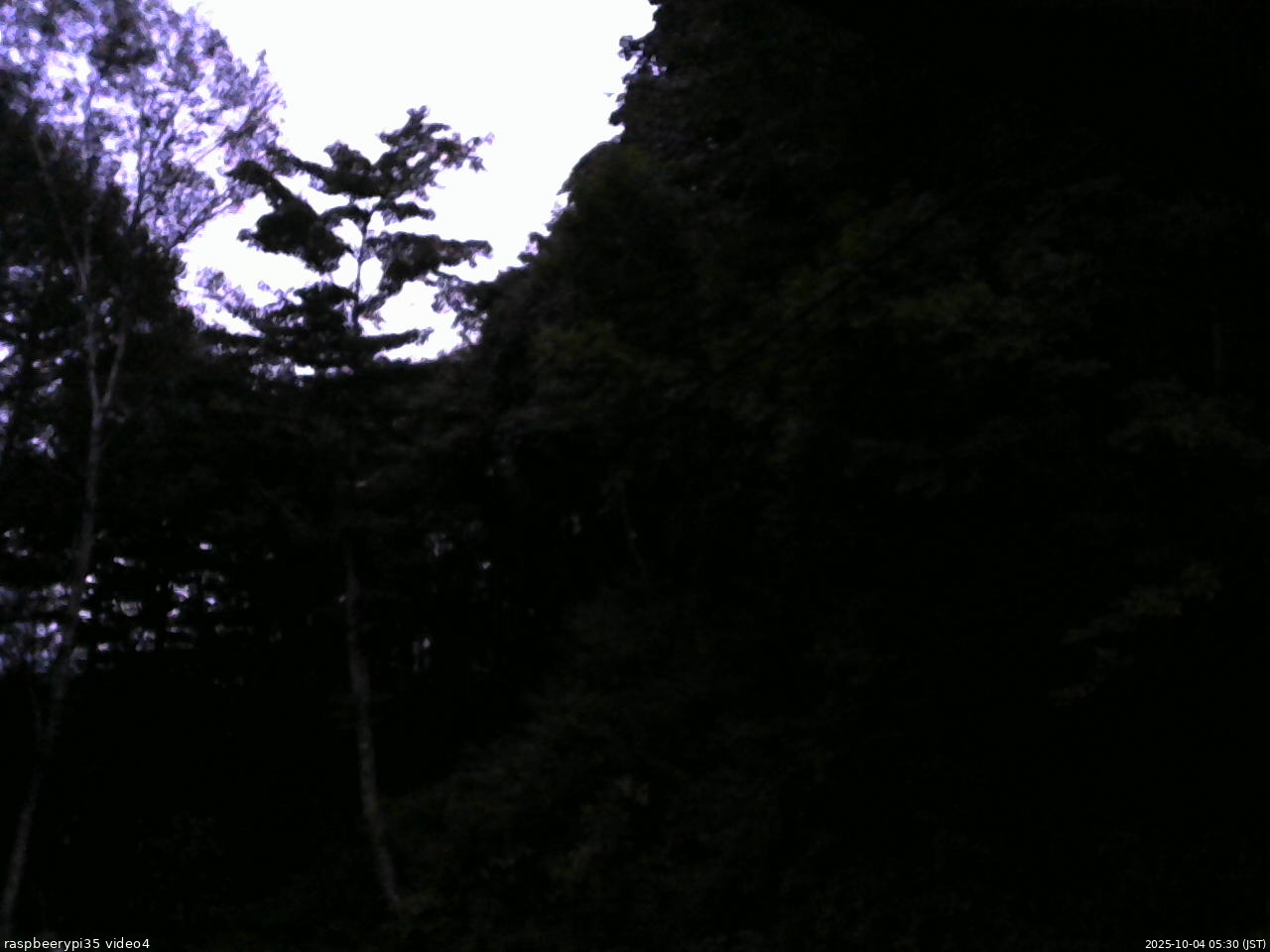 長野県菅平高原 ゆたか山荘 東側上空 2025/10/04 05:30