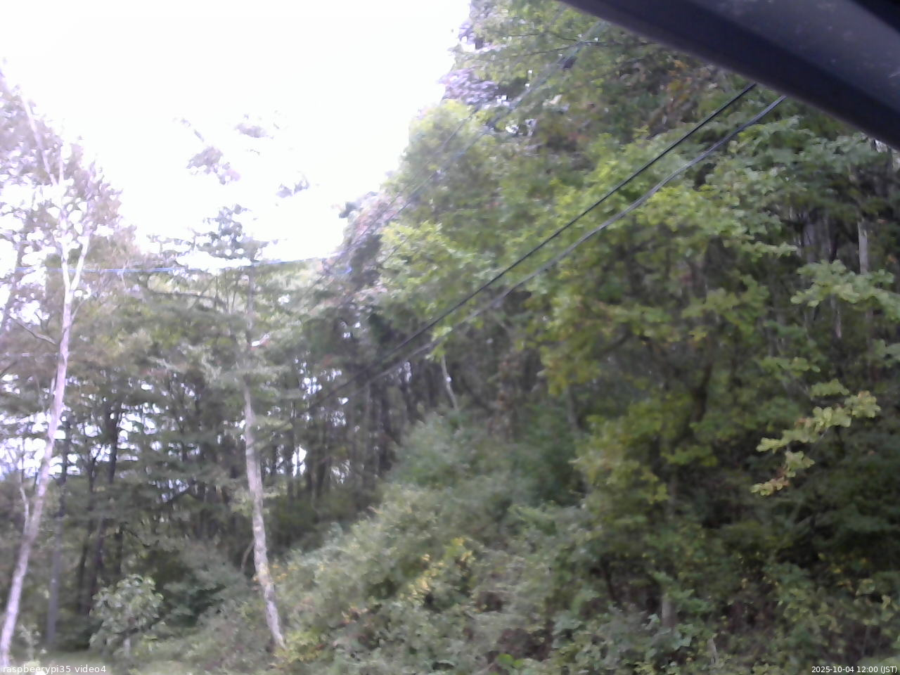 長野県菅平高原 ゆたか山荘 東側上空 2025/10/04 12:00