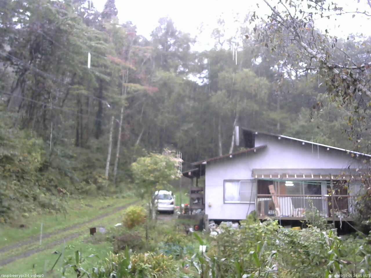 長野県菅平高原 ゆたか山荘 西側(坂上) 2025/10/05 14:45
