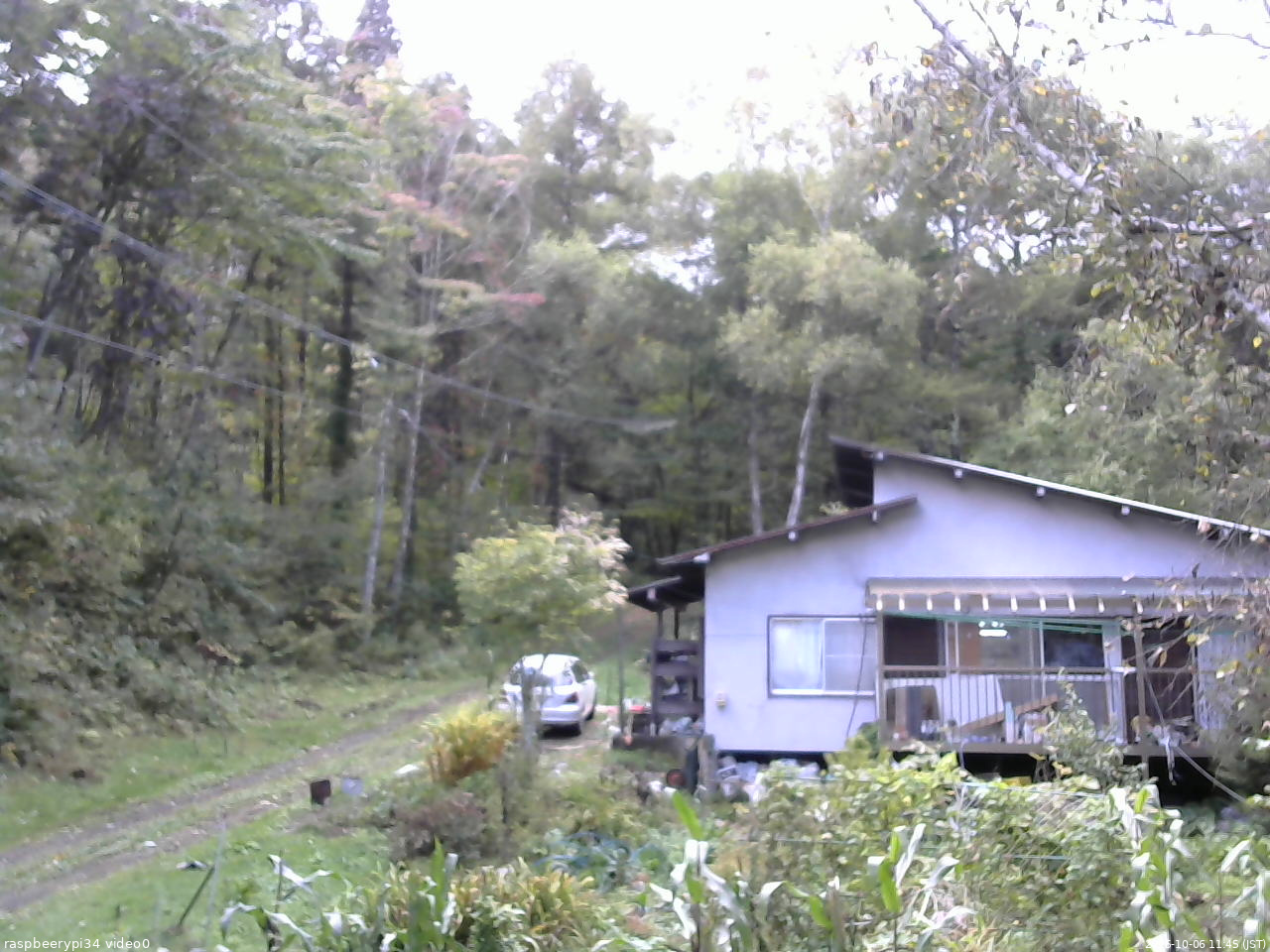 長野県菅平高原 ゆたか山荘 西側(坂上) 2025/10/06 11:45
