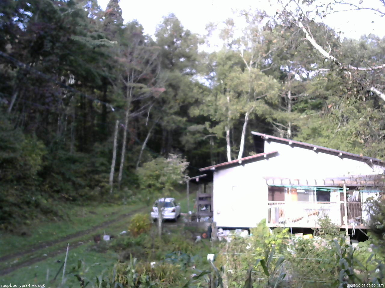 長野県菅平高原 ゆたか山荘 西側(坂上) 2025/10/07 07:00