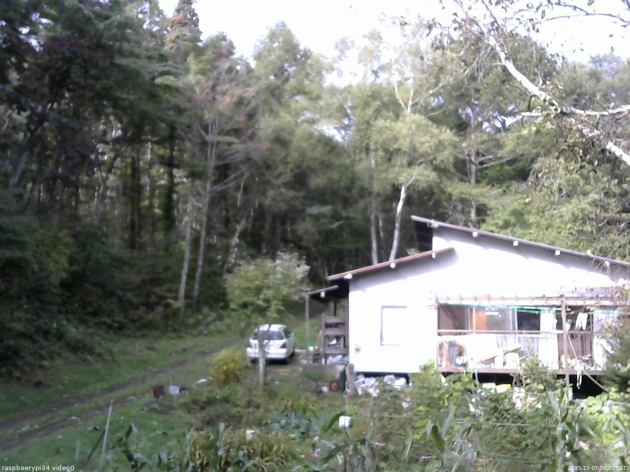 長野県菅平高原 ゆたか山荘 西側(坂上) 2025/10/07 08:30