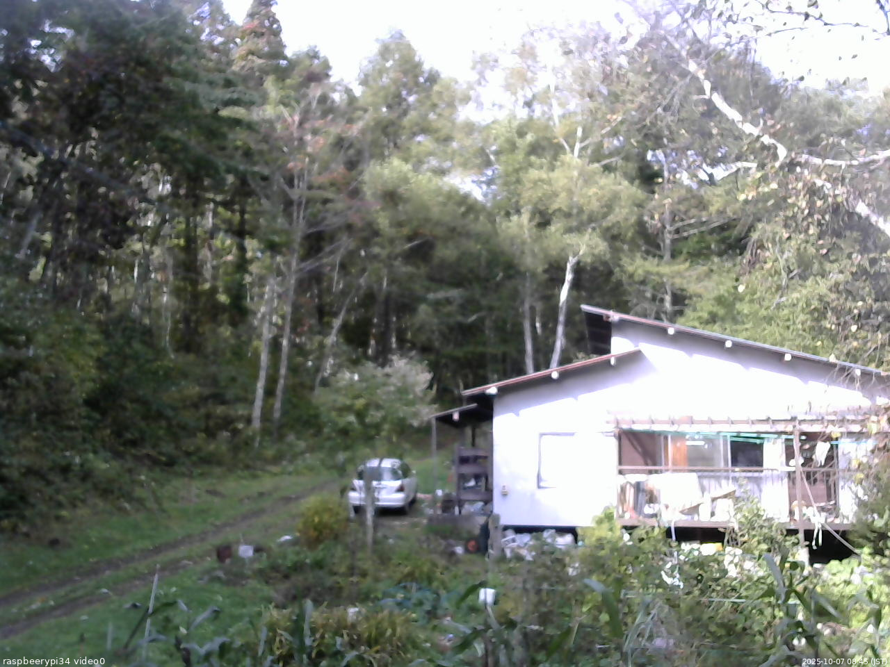 長野県菅平高原 ゆたか山荘 西側(坂上) 2025/10/07 08:45