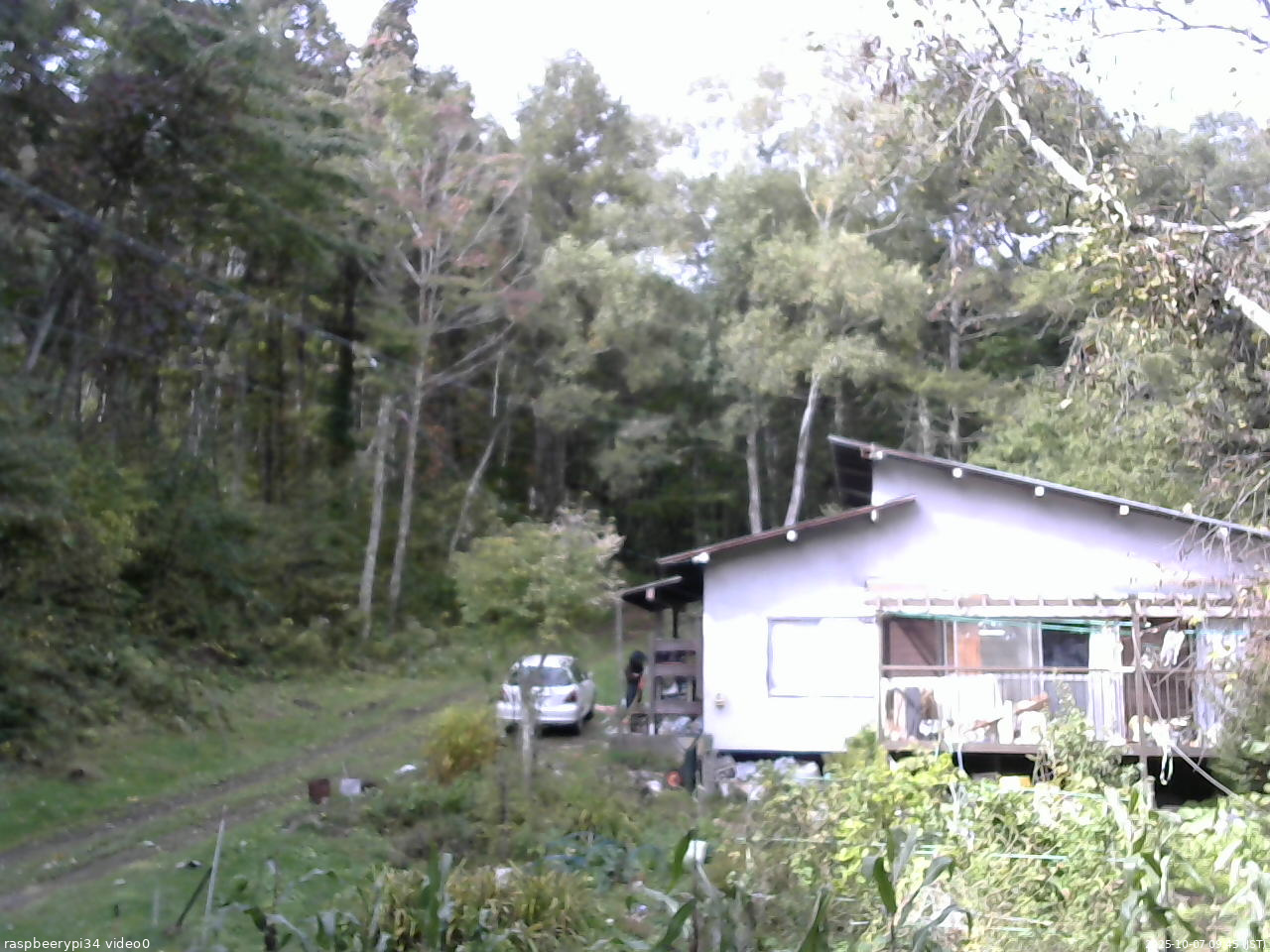 長野県菅平高原 ゆたか山荘 西側(坂上) 2025/10/07 09:45