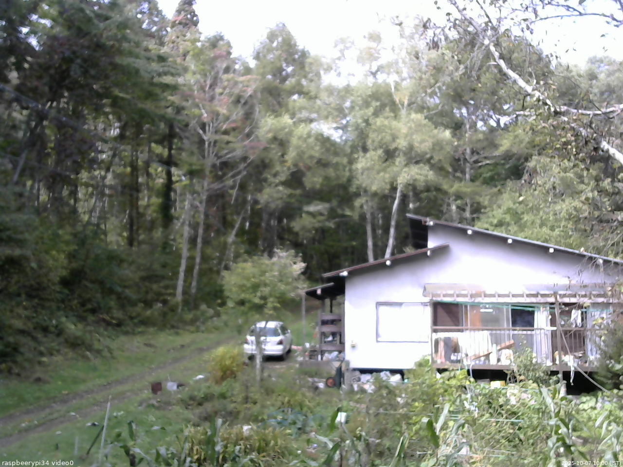 長野県菅平高原 ゆたか山荘 西側(坂上) 2025/10/07 10:00