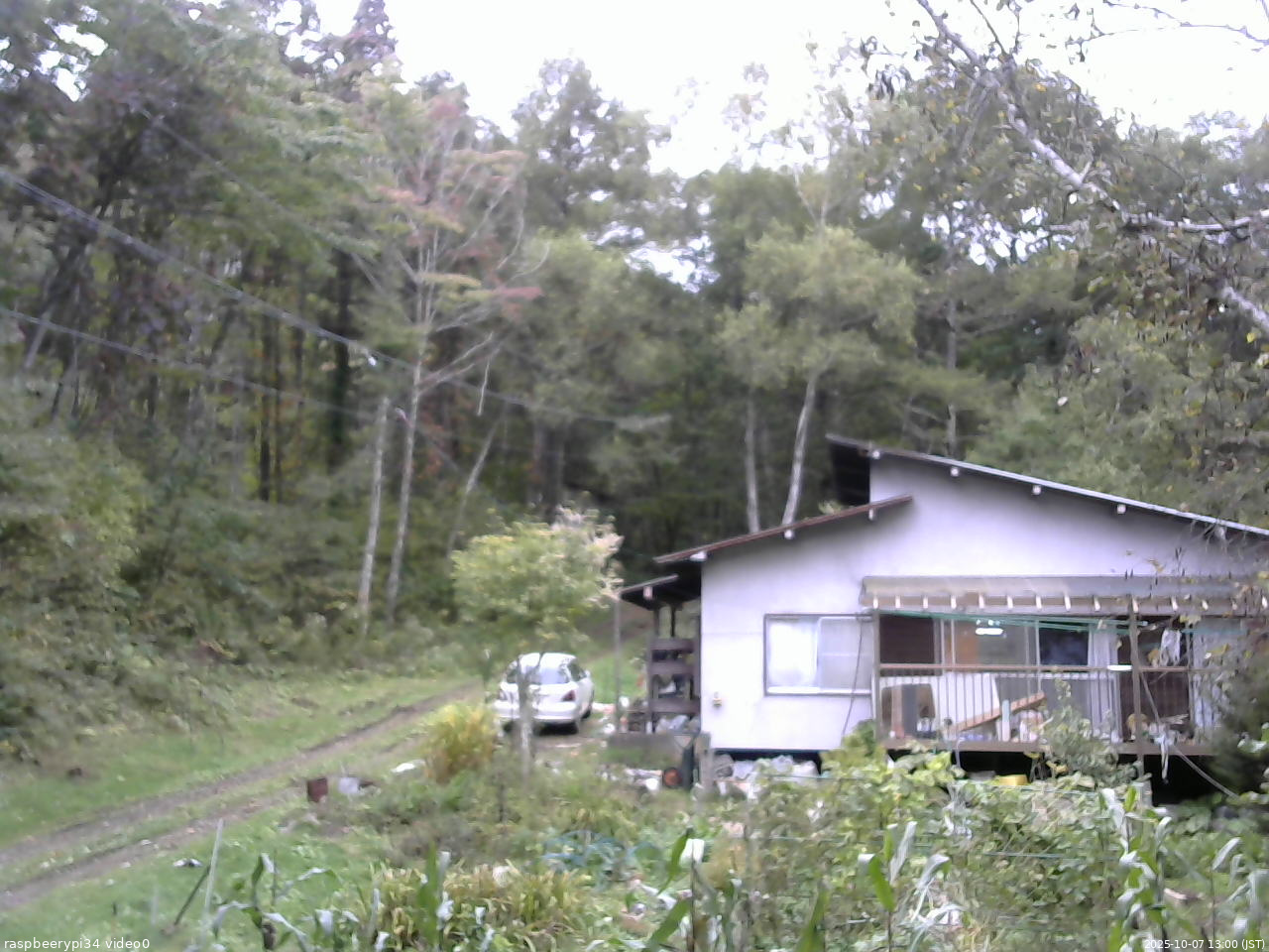 長野県菅平高原 ゆたか山荘 西側(坂上) 2025/10/07 13:00