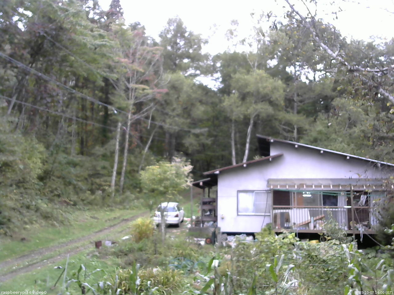 長野県菅平高原 ゆたか山荘 西側(坂上) 2025/10/07 14:00