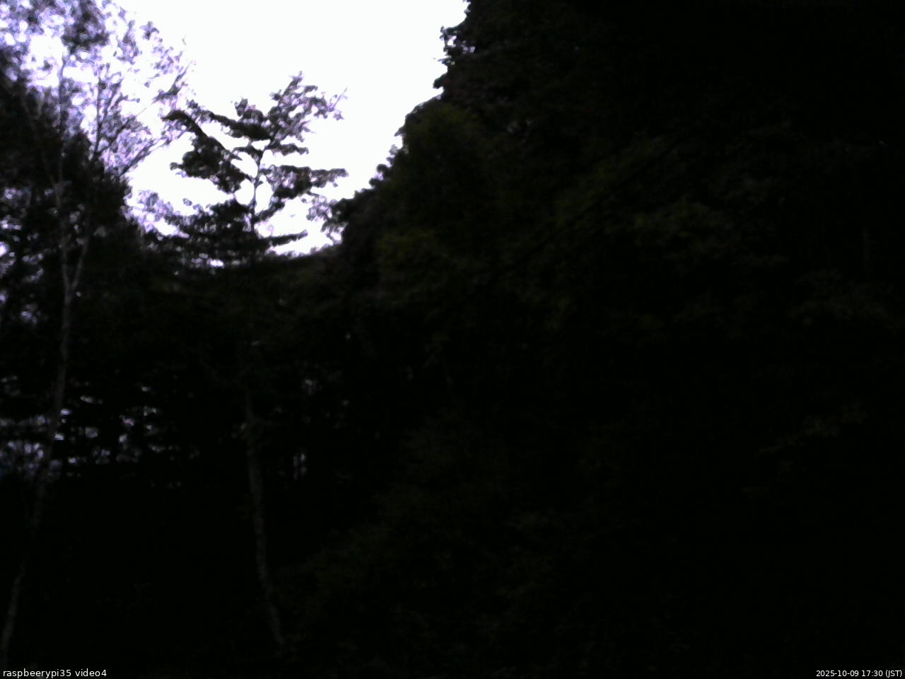 長野県菅平高原 ゆたか山荘 東側上空 2025/10/09 17:30