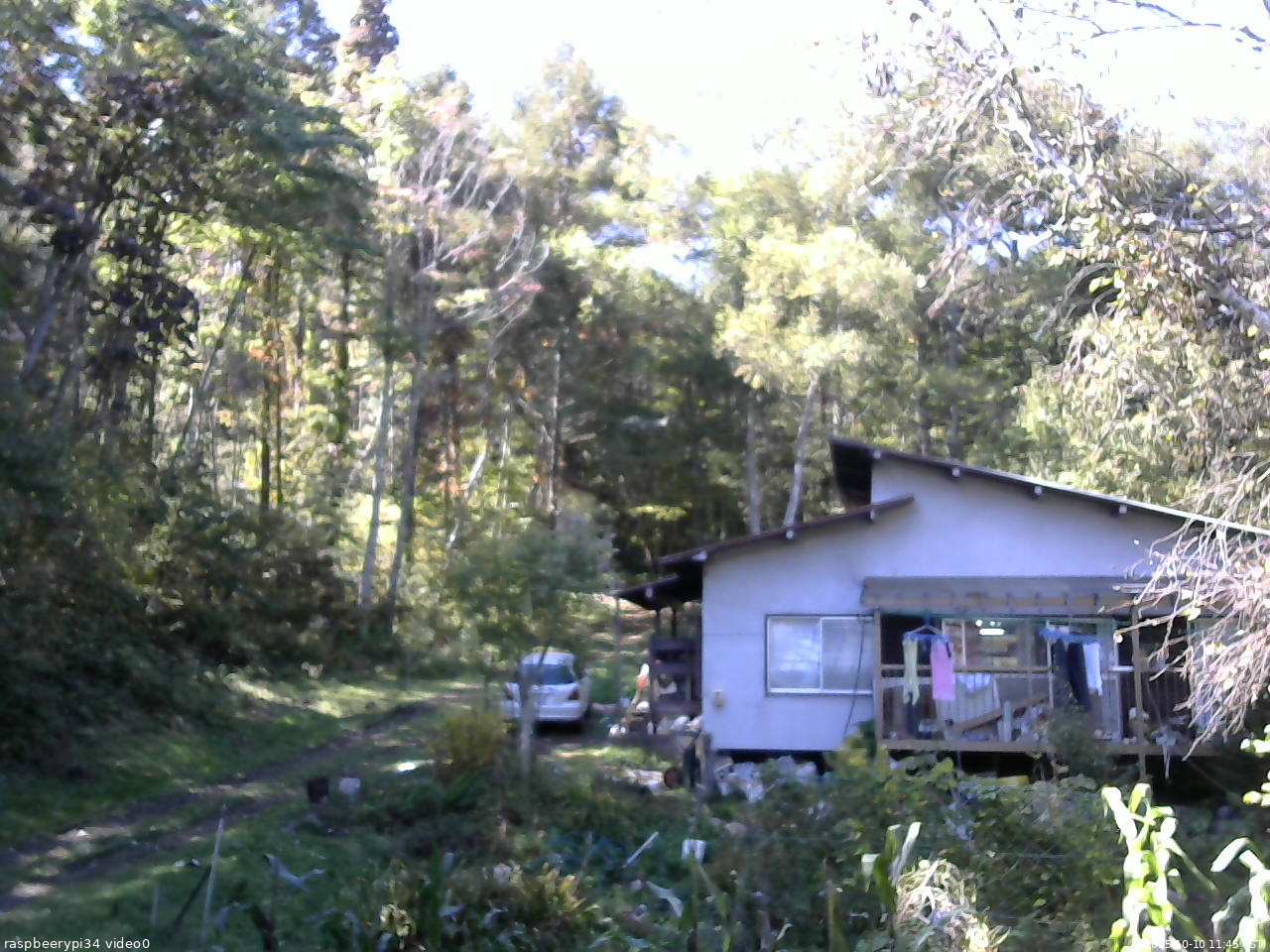 長野県菅平高原 ゆたか山荘 西側(坂上) 2025/10/10 11:45